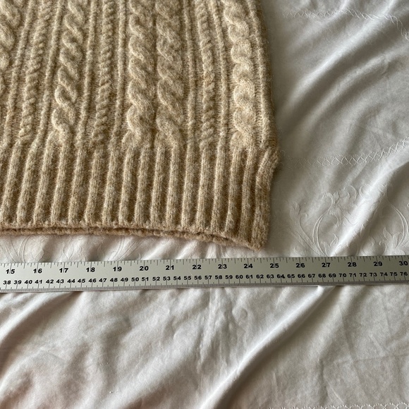 - SOLD - Boden Women's Crew Neck Cable Knit Mohair Wool Blend Sweater Vest 20/22 - Picture 13 of 16